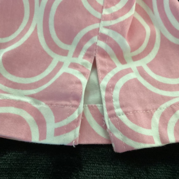 Macbeth Collection by Margaret Jospehs jeans, M, pink/ white semi-circle pattern - Picture 4 of 6